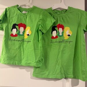 Matching hocus pocus embroidered shirts